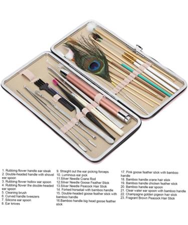 23pcs Complete Ear Cleaning Tool Set for Gentle Earwax Removal with Cherry Powder Ear Care Supplies - Buy Online on GoSupps.com