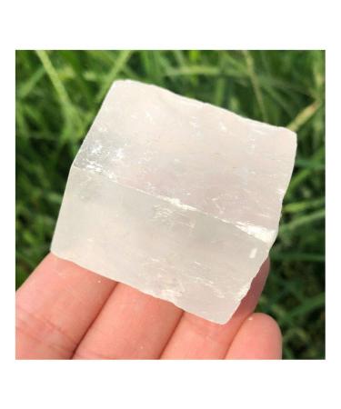 Acxico 2 pcs 50g+ Natural Iceland Spar Crystal Calcite Mineral degaussing Ornaments