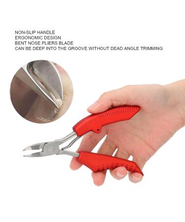 Men's Toenail Cuticle Scissors & File Set for Softening Skin - Red - Buy Online on GoSupps.com