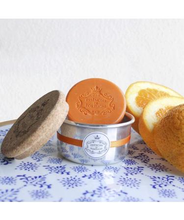 ESS NCIAS DE PORTUGAL - Set of 2 50 g Soaps in Portuguese Aluminium Jewellery Container (Orange) - Buy Online on GoSupps.com