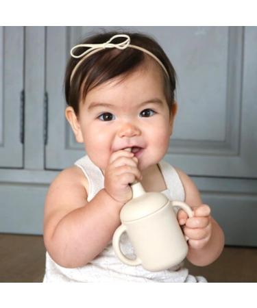 LoveyLu Silicone Sippy Cup - Toddler Cup with Straw & Handles | 100% Safe Food Grade Silicone | Microwave, Dishwasher, Freezer Safe (Sage) - Buy Online on GoSupps.com