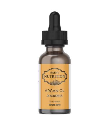 Saint Nutrition itching argan oil for pets - the help with itching through skin problems - also for f he & lice as the cause for dogs and cats for grass mites - cat dog & horse |10ml