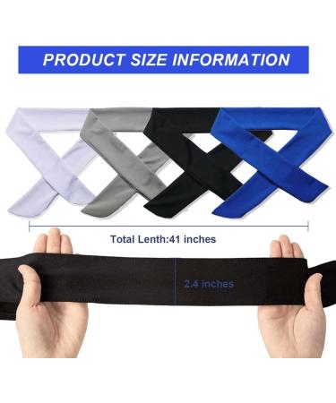 Buy Eihi 4-Piece Headband Welding Strap - Sports Tie for Men & Women Ideal for Running Workout Tennis Karate & Athletics - Buy Online on GoSupps.com