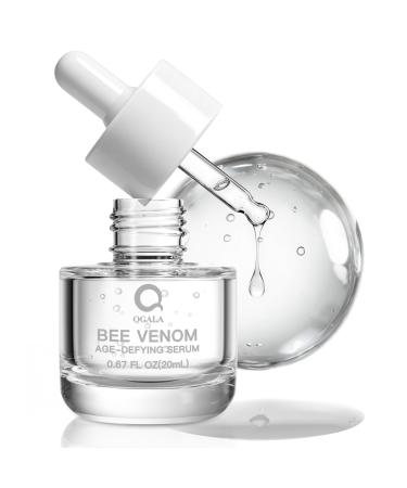 Qgala Bee Venom Serum with Sodium DNA PDRN & Acetyl Hexapeptide-8 Smoothing Lines Hydrating & Firming Skin Facial Serum for Radiant Healthy-Looking Skin 0.67 Fl.Oz (Unscented) (Unscented)