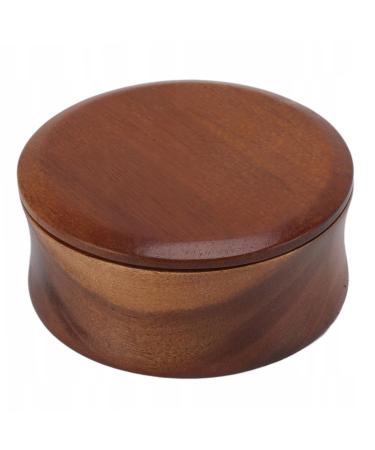 Shaving soap bowl wooden shaving bowl 4.5 x 2.2 inch shaving soap with the lid ring bowl for men that are easy to peel