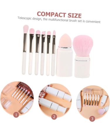 FRCOLOR 5 Sets Makeup Brush Set Tools Sponge Makeup Brush Kit Women Makeup Brush Mini Makeup Girl Makeup Brush Powder Applicator Brush Makeup Eye Brush Plastic Face White Travel Eye Shadow - Buy Online on GoSupps.com