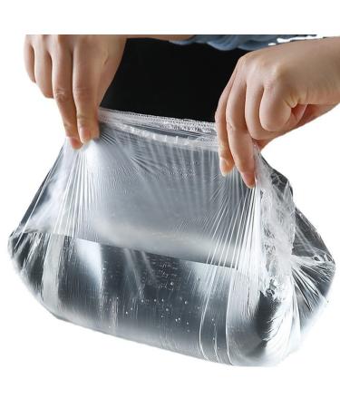 200 PCS Disposable Clear Shower Caps - Elastic Plastic Caps for Hair Treatment, Home, Hotel, Salon - Buy Online on GoSupps.com