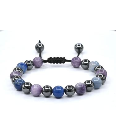 Gemstone Stop Drinking Alcohol Manifestation Bracelet Lepidolite Blue Aventurine Hematite -  Quit Alcohol - Buy Online on GoSupps.com