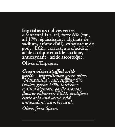 Green Olives with Garlic 300g x 6 - Buy Online on GoSupps.com
