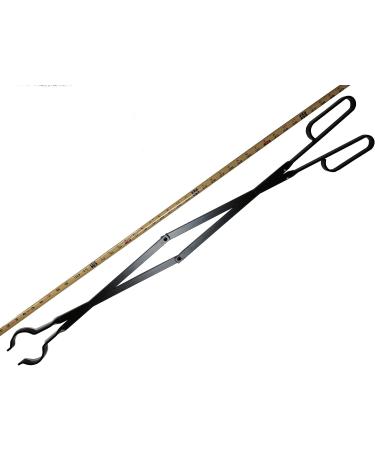 Extra Long Log Tweezers - Heavy Duty Fireplace Tongs - 40 | The Perfect Campfire Grill - Buy Online on GoSupps.com