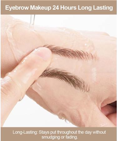 Upgraded Microblading Eyebrow Pen - Waterproof Brow Tint & Contouring with Angled Brush | Realistic Hair-Like Strokes (04 Dark Brown) - International Shipping Available - Buy Online on GoSupps.com
