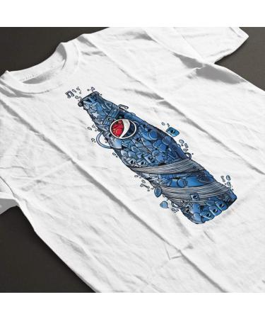All+Every Pepsi Doodle Bottle Men's T-Shirt S White - Buy Online on GoSupps.com