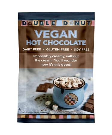 Double Donut Dairy Free Hot Chocolate Mix, Non Dairy Instant Vegan Hot Chocolate Packets, 30 Count Dairy Free 30 Count (Pack of 1)