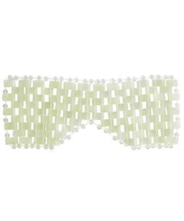 Jade Eye Mask Facial Cooling Mask with 100% Real Jade for Hot & Cold Therapy To Reduce Wrinkles Puffiness Migraines and Anti-Aging (Pink)