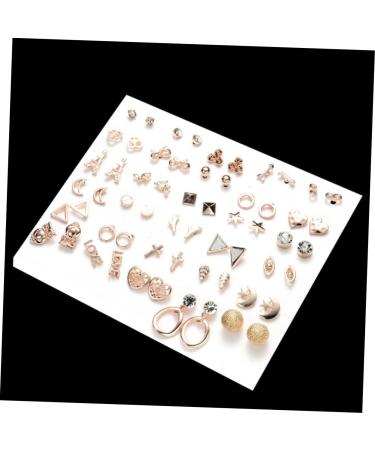Adorainbow 30 Pairs Ladies Suits Stud Post Earrings for Women Moon Earrings Gold Filled Earrings Womens Earrings Animal Moon Star Shape Earrings Geometric Ear Rings Miss Small and Fresh - Buy Online on GoSupps.com