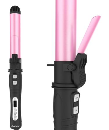 AmoVee 1.25 Inch Rotating Curling Iron - Auto Ceramic Adjustable Temps Dual Voltage | Perfect Valentine's Day Gift for Her - Buy Online on GoSupps.com