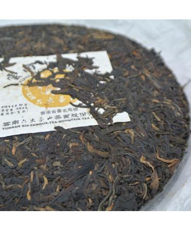 Pu-erh tea 2011 SIX FAMOUS TEA MOUNTAIN Colorful yellow 357 Raw - Buy Online on GoSupps.com