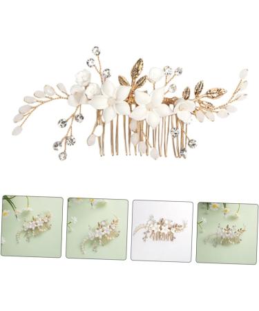 Didiseaon Bridal Headwear Flower Hair Comb Hair Side Comb for Women Comb Clips for Hair Decorative Hair Combs Side Comb for Hair Bride Headpiece Bridal Hair Accessory Bridal Hair Clips - Buy Online on GoSupps.com