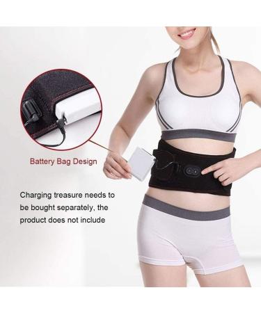 Buy Electrically Heated Waist Belt - Relieve Back Pain Sore Muscles & Improve Posture - Waist Massage Device (Black) - Buy Online on GoSupps.com
