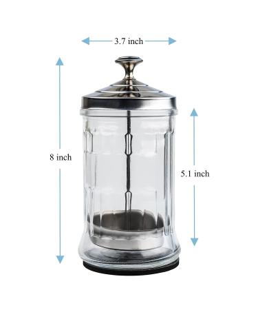 33 Oz Disinfectant Barber Jar with Removable Basket - Glass Container for Salon Supplies (33 Ounce) - Buy Online on GoSupps.com