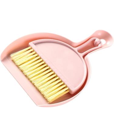 Mini Hand Broom Multifunctional Compact Mini Dustpan Brush Set Sturdy for Office (Pink) - Buy Online on GoSupps.com