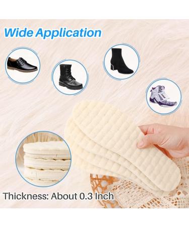 Kalevel Winter Wool Boot Inserts | Thick Fleece Insoles for Men & Women | Warm Replacement Shoe Liners | Size 9.5-11 (44-45 - Buy Online on GoSupps.com