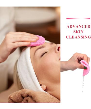 JALCH 60 Count Facial Sponges Compressed Face Sponge Natural Cleaning Sponge for Facial Cleansing Exfoliating Mask Makeup Removal (2.75 Inch Pink) - Buy Online on GoSupps.com