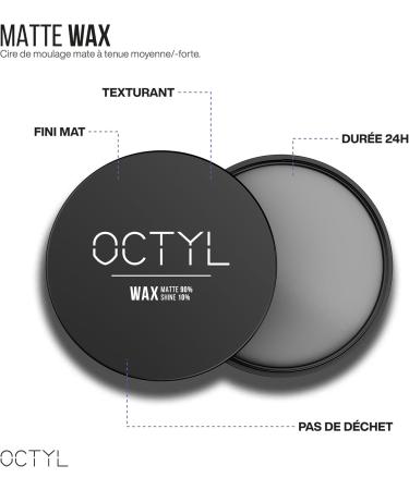 OCTYL Matte Wax | Professional Matte Wax | The mattifying texture and hold you need | Men's hair wax | 80 gr. - Buy Online on GoSupps.com