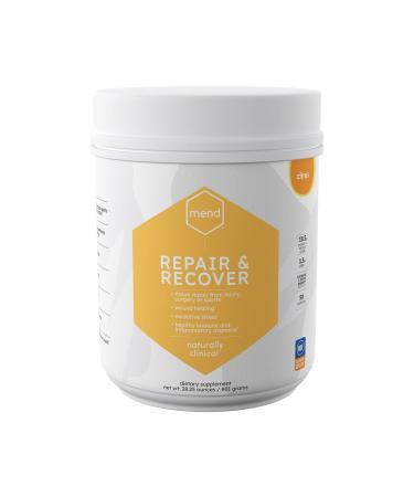 MEND Repair & Recover - Joint, Wound and Bone Fracture Healing Supplement, Injury and Surgery Recovery Natural, Non-GMO - Citrus Protein Powder, 30 Servings