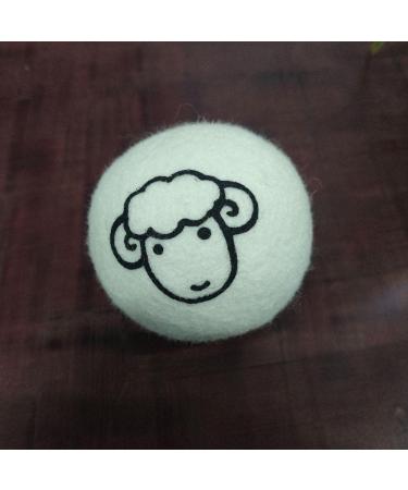 White Drying Balls - Eco-Friendly Wool Dryer Balls for Static Reduction & Anti-Entanglement - Household Laundry Supplies (2 pcs No Pattern - Buy Online on GoSupps.com