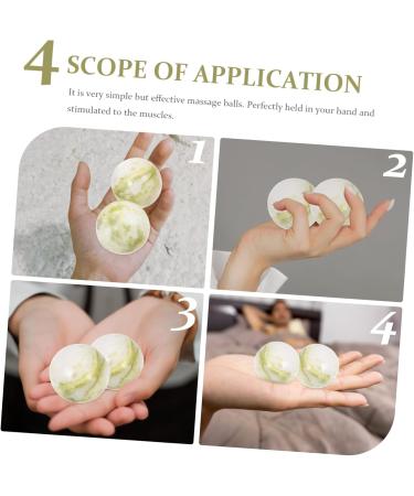 Solustre 1 Set Gymnastics Baoding Balls - Chinese Stress Balls for Hand Meditation & Sport | Lantian Jade - Buy Online on GoSupps.com