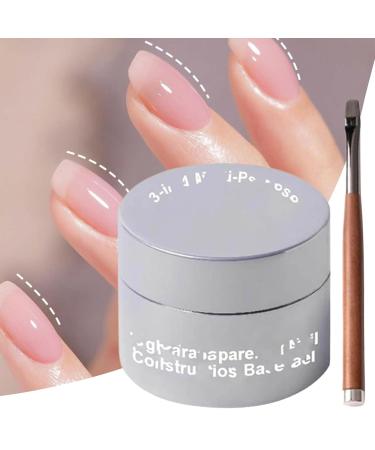 Clear Nail Builder Gel - Soft and Smooth Texture Nail Adhesive Gel Translucent Natural Glue Easy Application and Long Lasting Strength for Women at Home - Buy Online on GoSupps.com