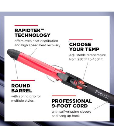 FHI Heat Platform Tourmaline Ceramic 1-Inch Professional Curling Iron | International Shipping Available - Buy Online on GoSupps.com