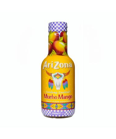 AriZona - Cowboy Cocktail Mango - Fruit Juice 100% Pleasure - Flavored and Refreshing , 500 ml - Lot of 3 (Packaging may vary)