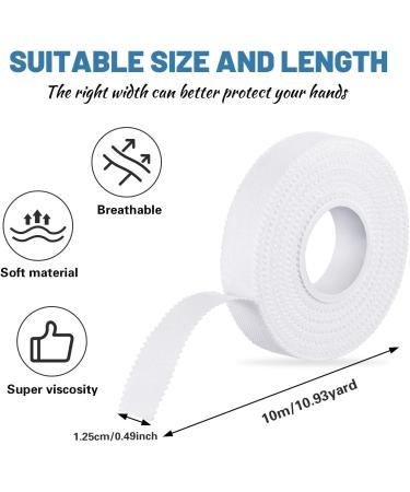 MINETCARE 4 Rolls Zinc Oxide Tape Breathable Wrist Finger Tape Strapping Tape Cohesive Bandage Flexible Athletic Sports Tape for First Aid Sports(1.25cm x 10m) - Buy Online on GoSupps.com