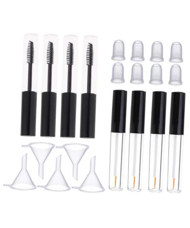 VINTORKY 1 Set Empty Eyelashes Empty Eyelash Tube Mascara Tubes Empty Mini Lip Gloss Bottles Mascara Containers Dispenser Bottles Eyelash Brush Refillable Tubes Mascara Wands with Tube