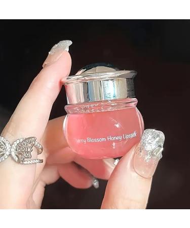 5g Honey Moisturizing Lip Balm Lip Balm Honey Lip Balm Cherry Blossom Pink Lip Balm Moisturizing Dry Lips Long-Lasting Hydration Restores Softness(1PC) - Buy Online on GoSupps.com