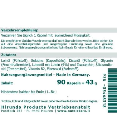 Buy Lutein 20 mg Capsules - 90 pcs | Premium Eye Health Supplement - Free International Shipping - Buy Online on GoSupps.com
