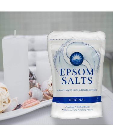 Elysium Spa Epsom Bath Salts 450g - Natural Magnesium Sulphate for Purifying, Relaxing, and Unwinding | Original Scent - Buy Online on GoSupps.com