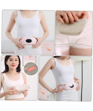 Solustrie Women's USB Heating Pad for Menstrual Relief - Warm Belt Pillow for Cramps - Pink Waist Band - International Shipping Available - Buy Online on GoSupps.com