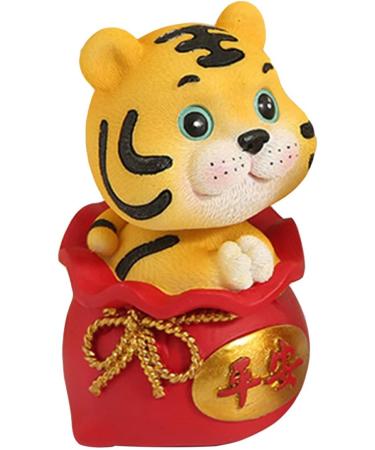 Artibetter Children Toys 8pcs Craft Year Figures Animal Shaking Ornaments of Resin Cartoon Decoration Gift Figure Home Statue Sculpture Present Fortune Adornment Gifts Red Shape Model Lovely Redx8pcs 6X6X9.5CMx8pcs - Buy Online on GoSupps.com