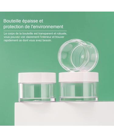 Zitfri 5ml Transparent Cosmetic Jars - 60 Pack Mini Cream Containers with Screw Cap for Lip Balm & Creams - Versatile Black/White Options for Skincare - Buy Online on GoSupps.com