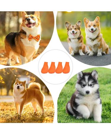Dog Boots 4 Pcs Dog's Paw Protectors Wear Resistant Dog Boots for Injured Paws Waterproof Dog Shoes for Dog Walking Outside (Small) The Size is 0.79n*2.76in*1.57in/2cm*7cm*4cm - Buy Online on GoSupps.com