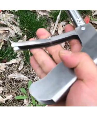 Maxtonser 29" Snake Catcher Tongs Professional Reptile Grabber Rattle Snake Catcher Auto Lock Handle And Comfortable Grip Handle Silver - Buy Online on GoSupps.com