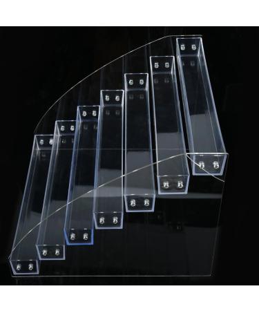 Lyrlody Durable 7-Layer Acrylic Nail Polish Display Stand Rack Organizer - Transparent 31x31x25 cm - Buy Online on GoSupps.com