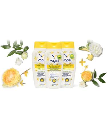 Vagisil Scentsitive Scents White Jasmine Feminine Wash for Women - Gynecologist Tested - 12oz, Pack of 3 - Buy Online on GoSupps.com
