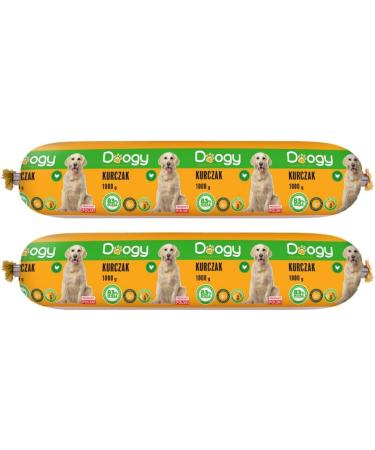 1 kg dog sausage dog food wet food high meat content premium | Dog food beef or poultry (10x 1kg chicken) - Buy Online on GoSupps.com