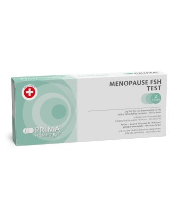 PRIMA Home Test - Menopause Test 25 mIU/mL - FSH Hormone (Urine) - 2 Tests (Spoon Size) - Swiss Quality 1