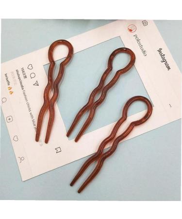 3Pcs U-Shaped Hairpin - Women s Plastic French Bobby Pins | Quick Styling Tools & Accessories - Buy Online on GoSupps.com