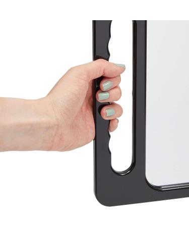 Okuna Outpost Handheld Mirror for Salons/Barbershops, Double Handles, Black, 16x10 - Buy Online on GoSupps.com